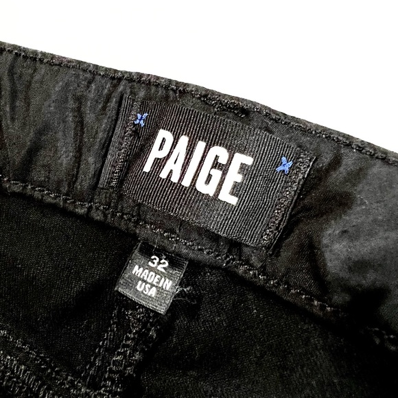 Paige   Verdugo Ankle Midrise Ultra Skinny jeans size 32 Black - Picture 12 of 14